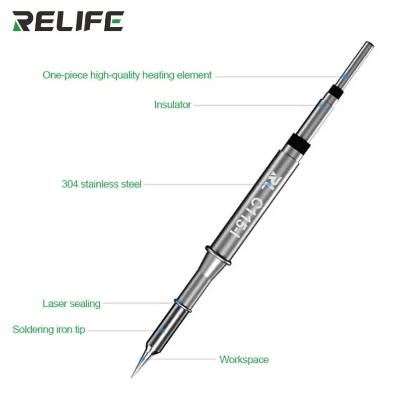 RELIFE C115-K/I/IS – uniwersal – C115 Nano Soldering Iron Station recenzja i cena