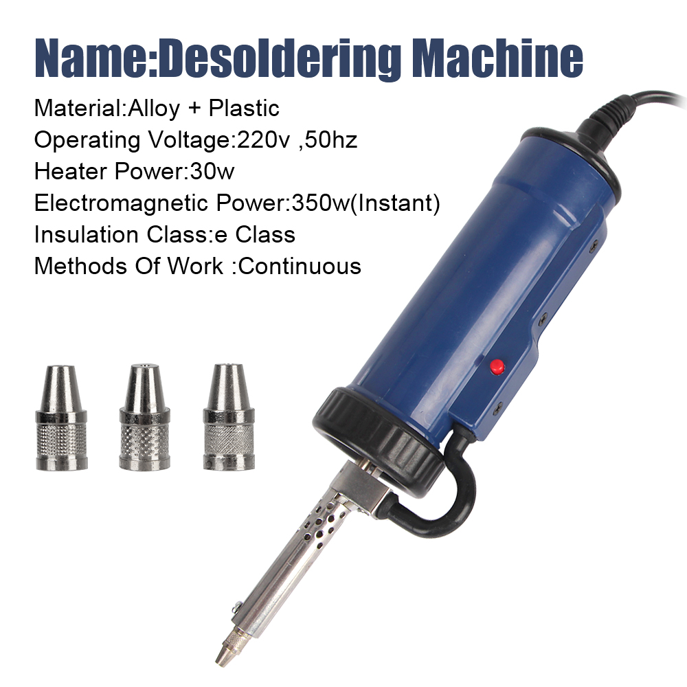 Pompa do usuwania z 3 dyszami  – Desoldering Pump Electric Vacuum Station recenzja i cena
